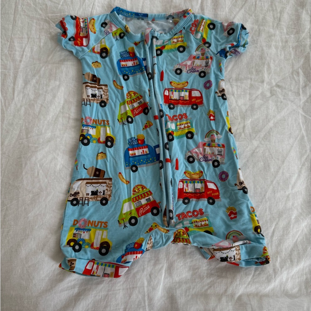 Colorful Food Truck Kids Bodysuit